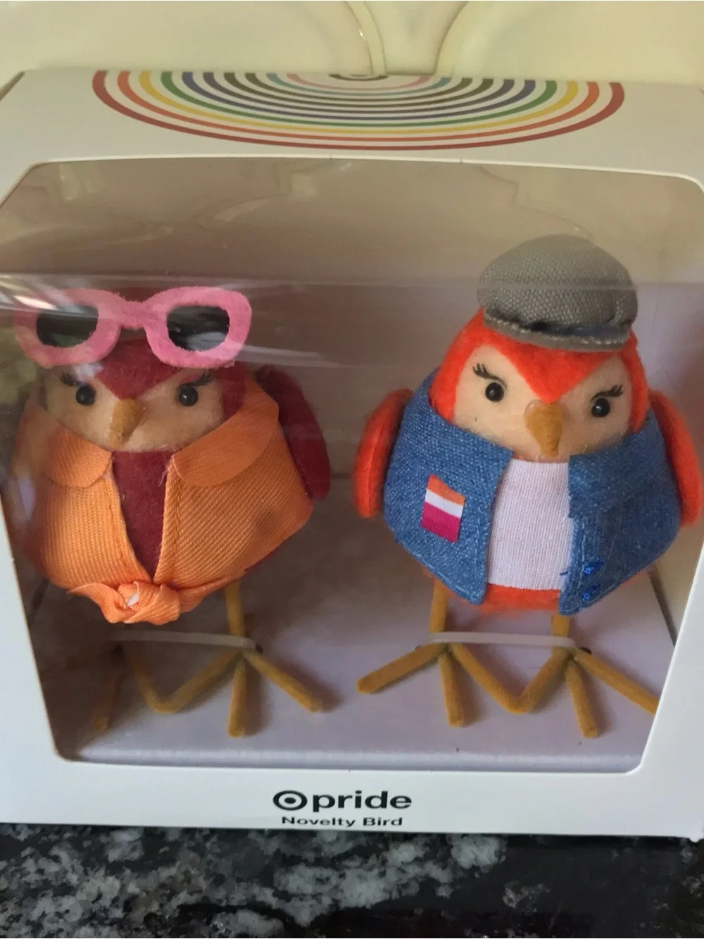 Target Featherly Friend PRIDE Mini Birds 2025 LGBTQIA 2 Pk GAL & PAL SEALED